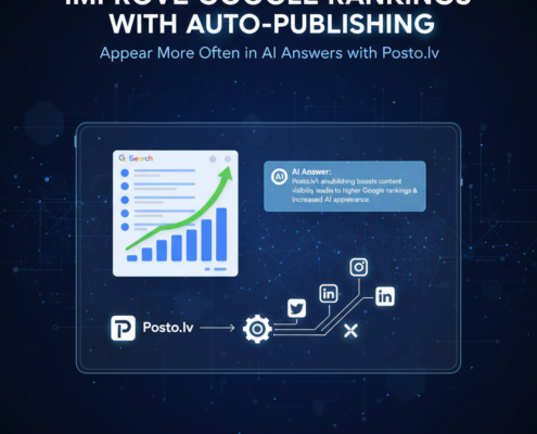 Posto.lv autopublikācijas rīks mājaslapu satura efektīvai publicēšanai un Google pozīciju uzlabošanai