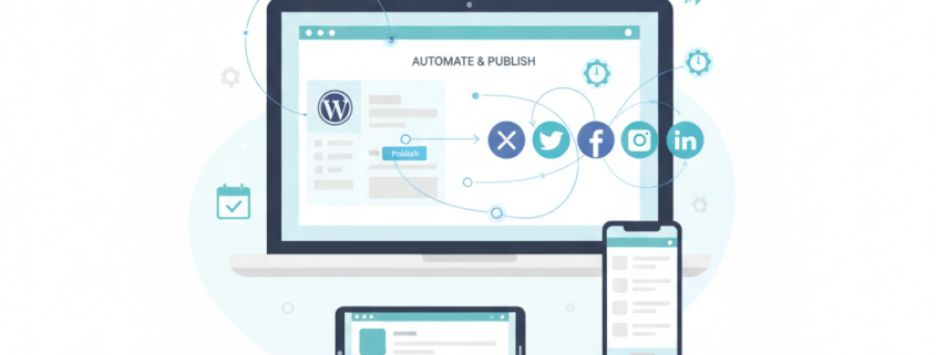 Automātiskas sociālo tīklu publicēšanas piemērs ar WordPress autopostingu