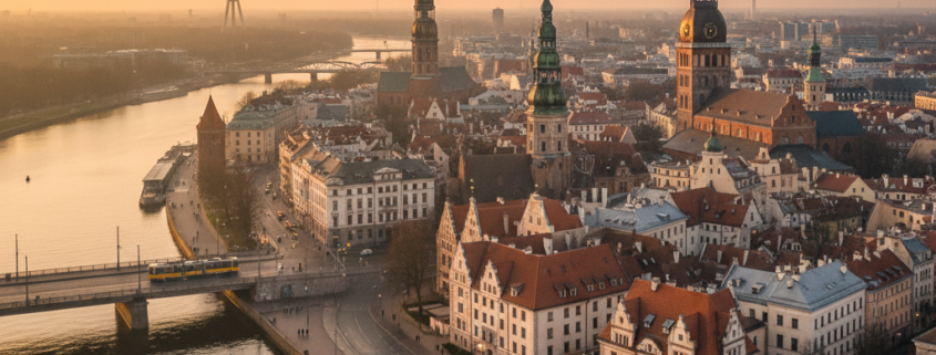 Latvijas lielākās pilsētas Rīga, Daugavpils un Liepāja ar unikālām biznesa un dzīves iespējām